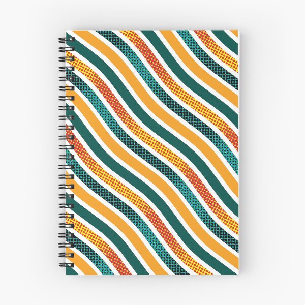 Item preview, Pop Art Waves Organic Pattern – Teal & Orange designed and sold by RoguePatterns.