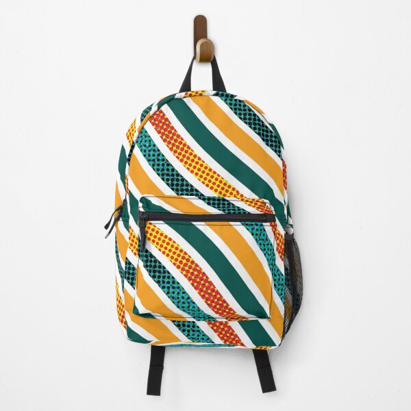 Item preview, Pop Art Waves Organic Pattern – Teal & Orange designed and sold by RoguePatterns.