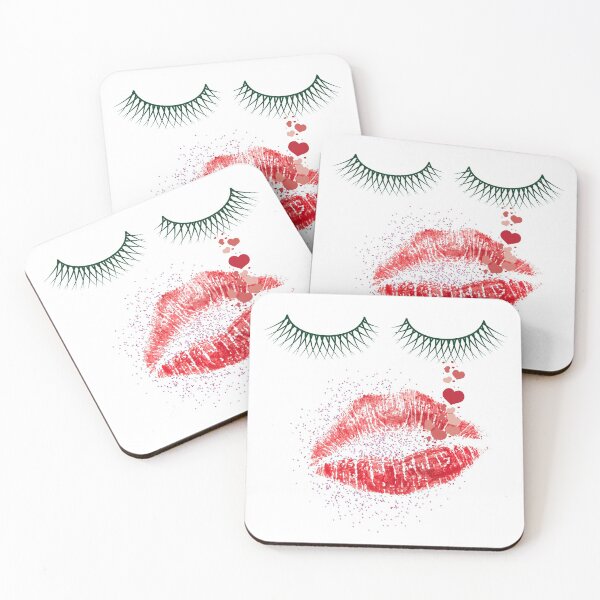 Item preview, Valentines Heart Lips Lookface Glitter Sparkle designed and sold by Drnksuzys.