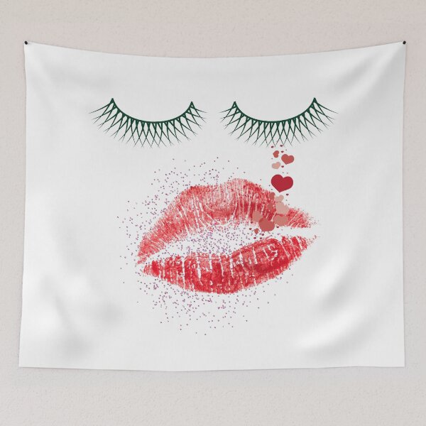 Item preview, Valentines Heart Lips Lookface Glitter Sparkle designed and sold by Drnksuzys.