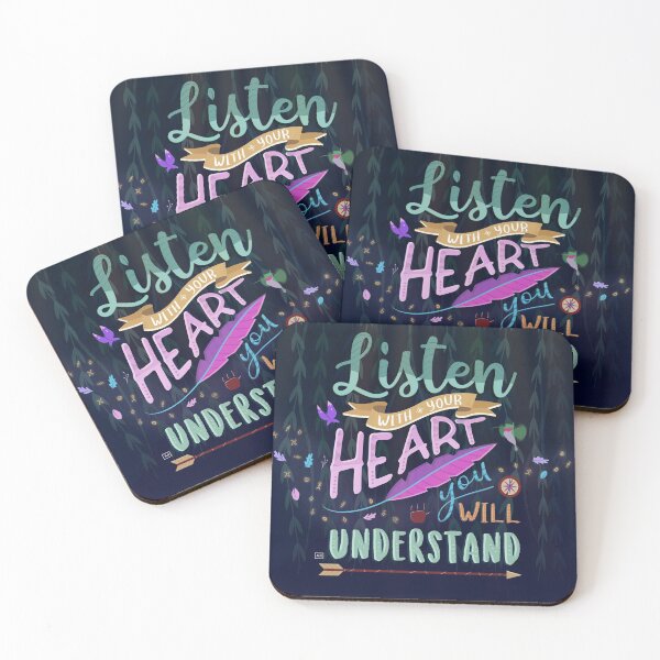 Item preview, Listen With Your Heart - Pocahontas Quote designed and sold by aisvar.