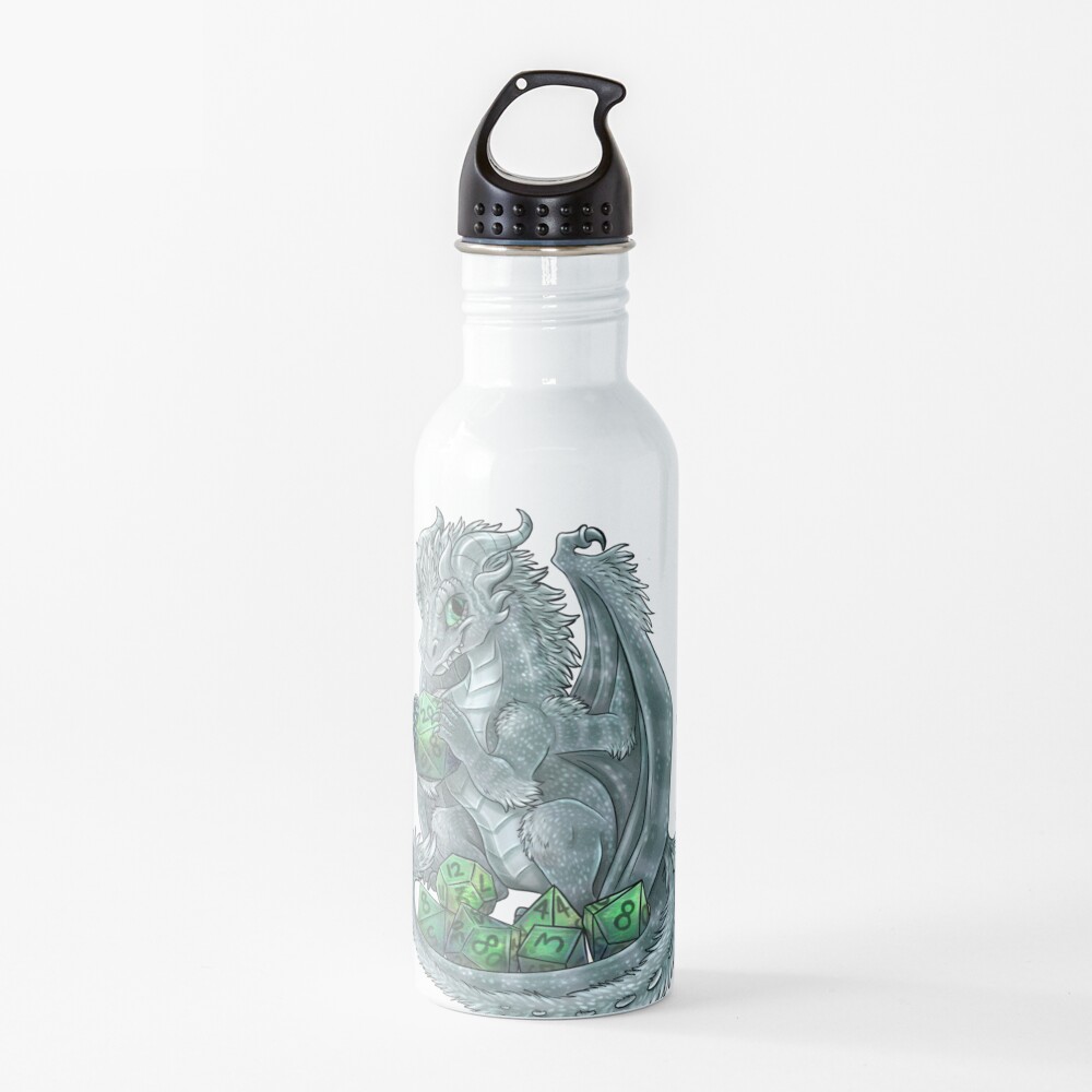 Silver Dragon Dice Hoarder Water Bottle