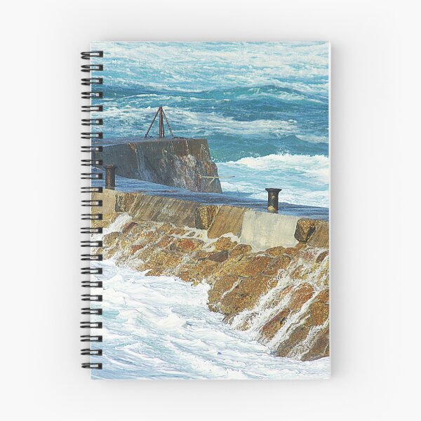Item preview, Sennen Cove, Storm Surge Over The Harbour Wall designed and sold by Linsey Williams.