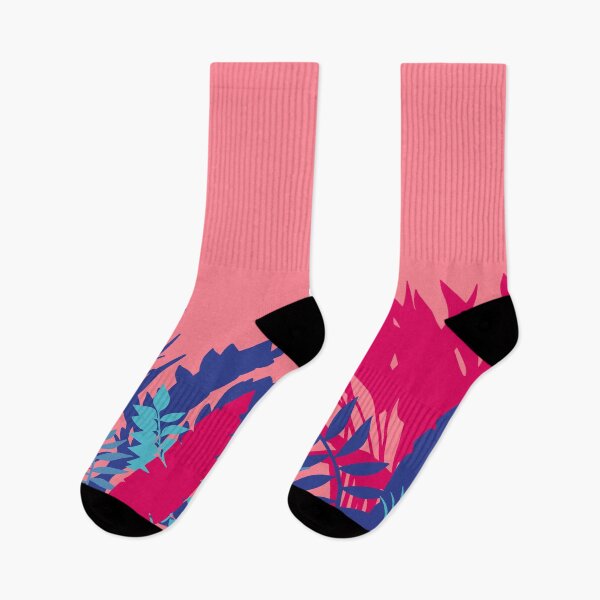 Item preview, Blue and Pink Leaves designed and sold by Sengflo.