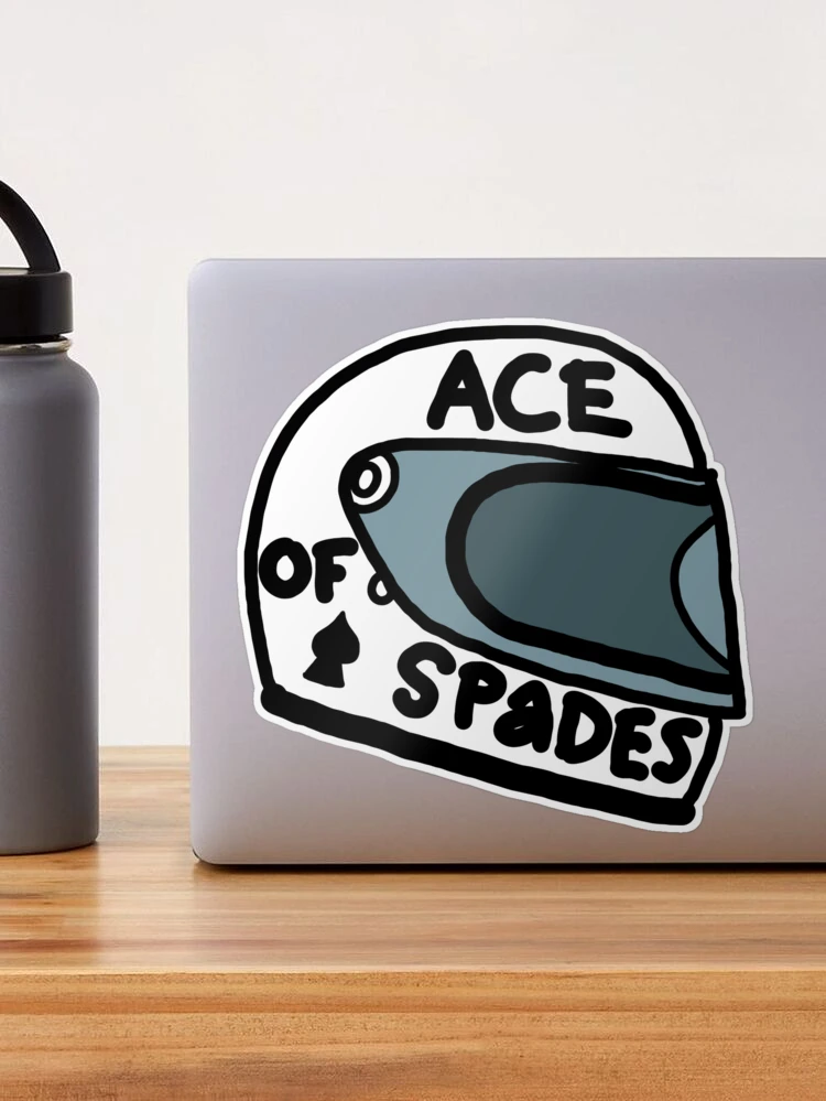 Ace of Spades helmet" Sticker for Sale by AndreGascoigne | Redbubble