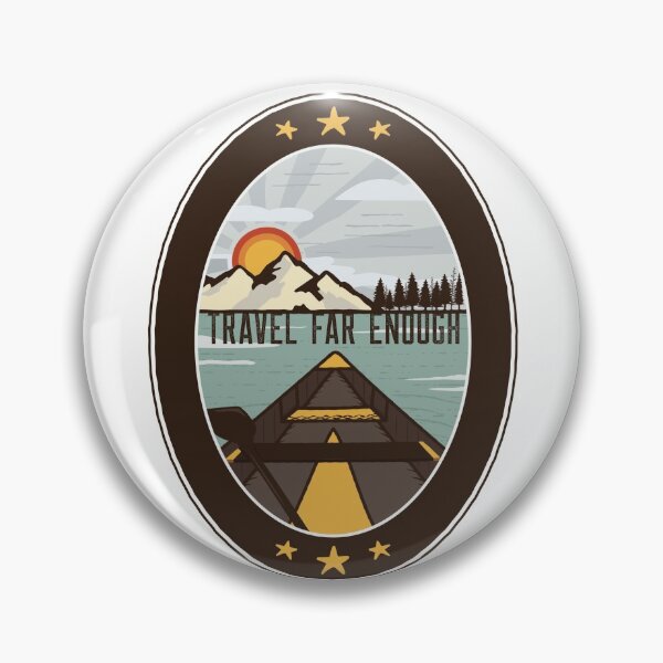 Item preview, Travel Far Enough Patch  designed and sold by joabaj.