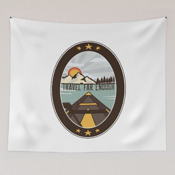 Item preview, Travel Far Enough Patch  designed and sold by joabaj.