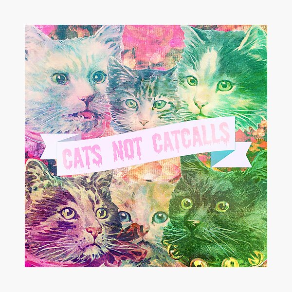 Item preview, Cats Not Catcalls II designed and sold by CakeUnicorn.