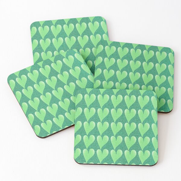 Item preview, Green Hearts on Green Pattern designed and sold by Salote Faotusia.