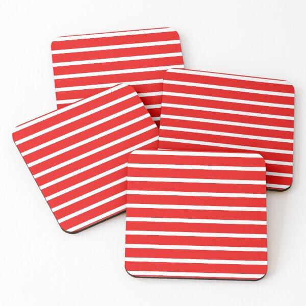 Item preview, Thick Red White Striped Bathmat designed and sold by deanworld.