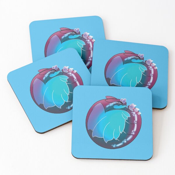 Item preview, Curled Dragon Blue Raspberry designed and sold by Platinumfrog.