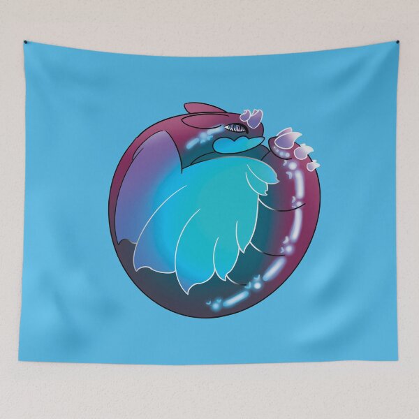 Item preview, Curled Dragon Blue Raspberry designed and sold by Platinumfrog.