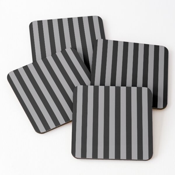Item preview, Shower Curtain Black Grey Striped designed and sold by deanworld.