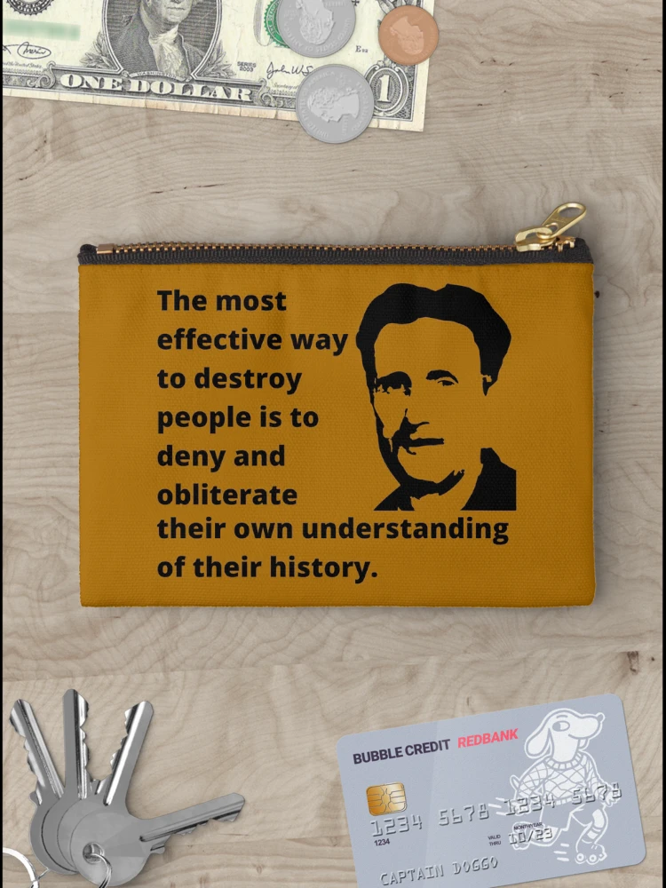 Thumbnail 3 of 4, Zipper Pouch, Obliterate History designed and sold by Jon Raso.