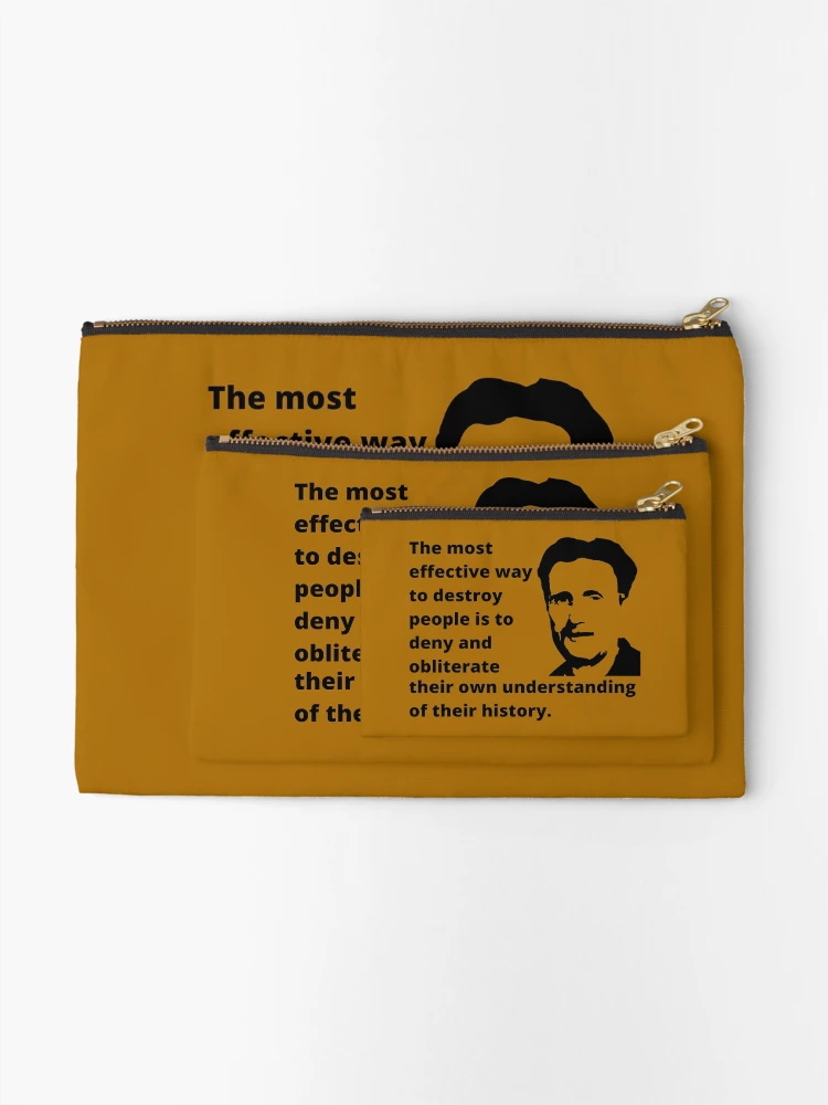 Thumbnail 2 of 4, Zipper Pouch, Obliterate History designed and sold by Jon Raso.