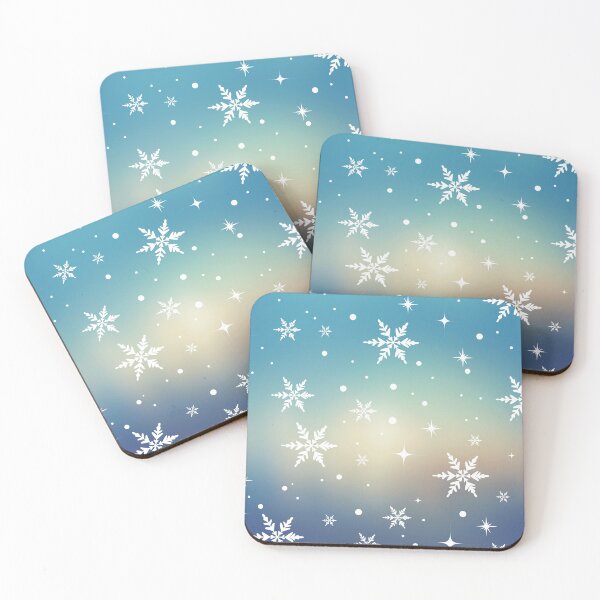 Item preview, Snowflakes Winter Pattern blue Mask Snow designed and sold by teeseeds.