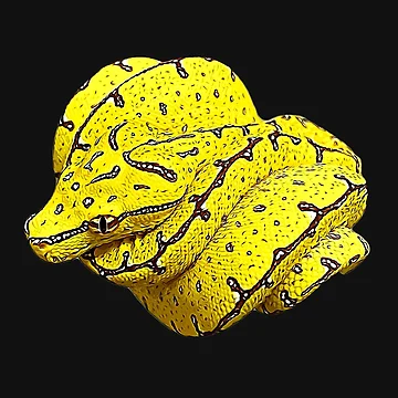 Artwork thumbnail, Green Tree Python Baby Chondro by Elarex