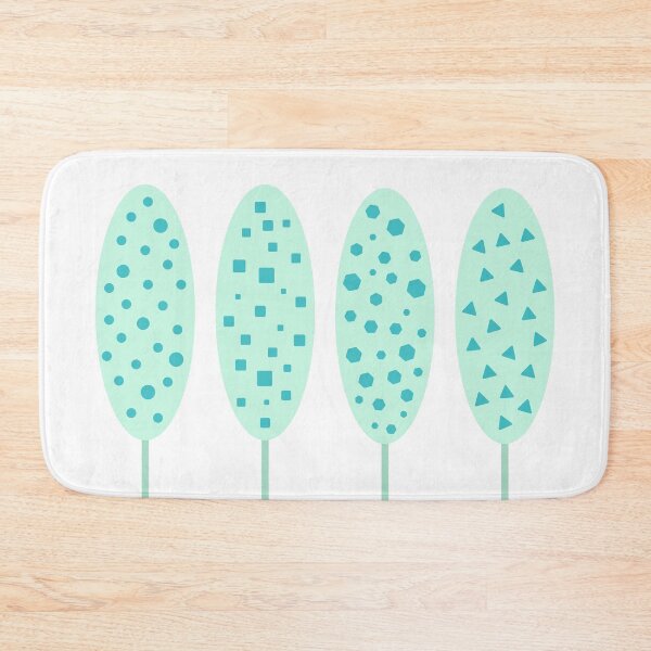 Item preview, Four Light Green Geometric Trees , Abstract designed and sold by Moyanana.