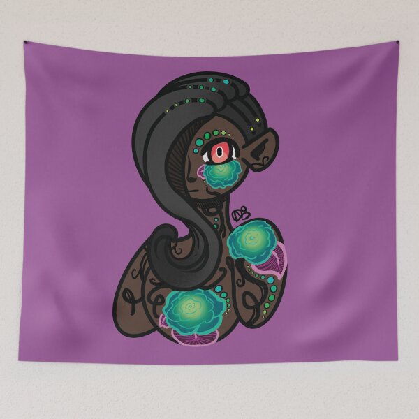 Item preview, Girl with the Flower Tattoos designed and sold by Platinumfrog.