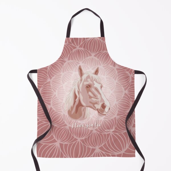 Item preview, Horse Pink Blush Smiling Face "I love you too" designed and sold by DuFauna.