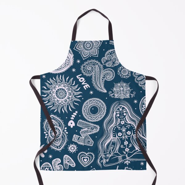 Item preview, Yoga symbols line art pattern beyond gangster yoga life doodle art dark blueish grey and white designed and sold by baligaia.