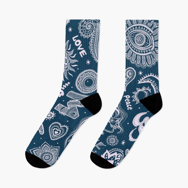 Item preview, Yoga symbols line art pattern beyond gangster yoga life doodle art dark blueish grey and white designed and sold by baligaia.