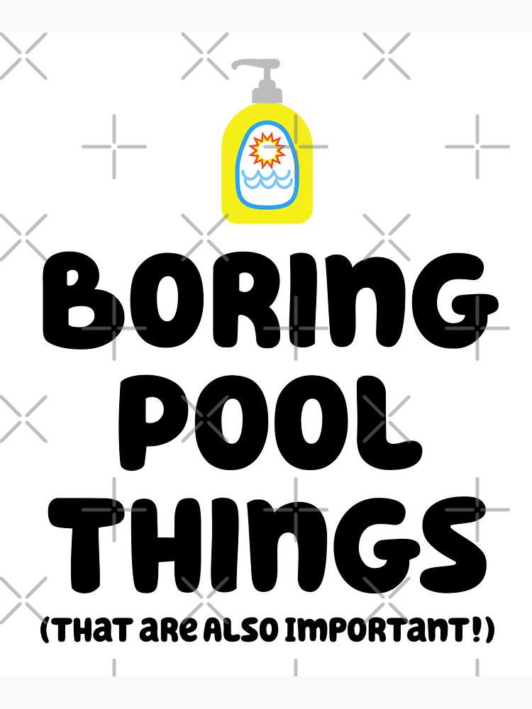 Boring things for the Pool - they're also important! Tote Bag for Sale by  Ann Douthat