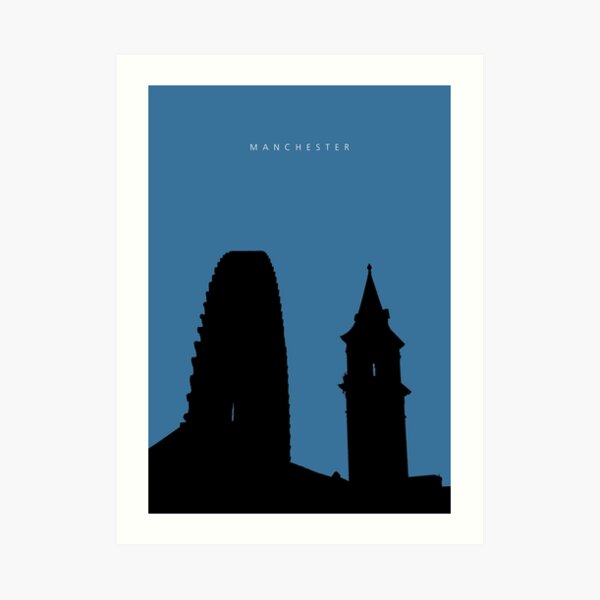 Manchester Silhouette #03 Art Print