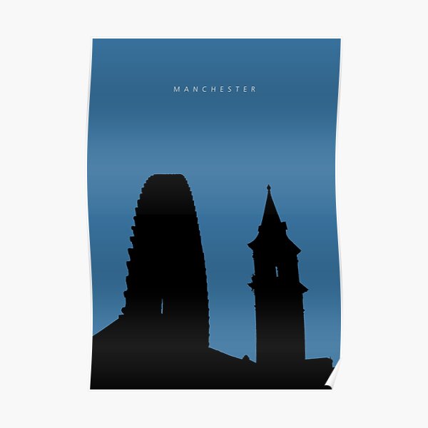 Manchester Silhouette #03 Poster
