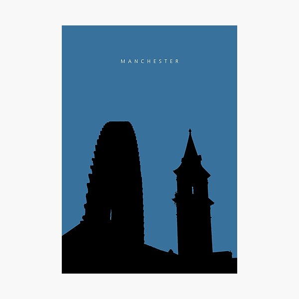 Manchester Silhouette #03 Photographic Print