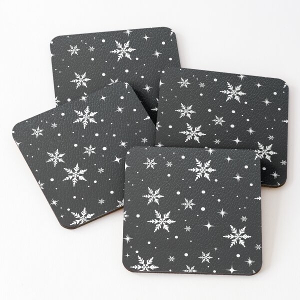 Item preview, Christmas Snowflakes Winter Pattern Leather Mask Snow designed and sold by teeseeds.