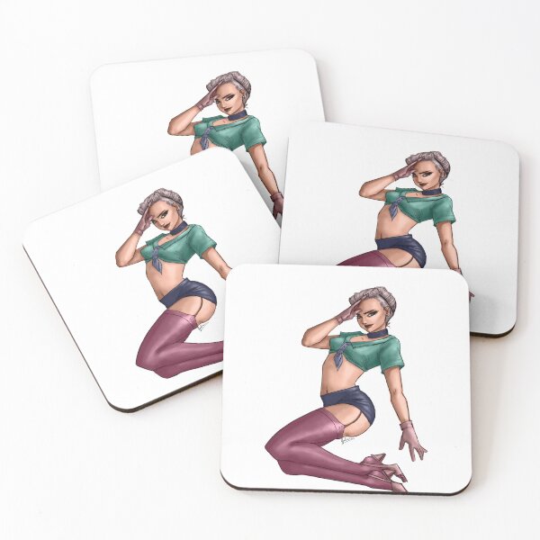Item preview, Pinup salute - pink and green version designed and sold by hoshimem.