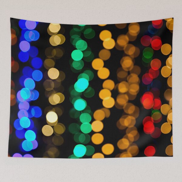 Item preview, Christmas Tree Costume Bokeh Baubles Multi Rainbow Christmas Lights Photography designed and sold by Sunny Collections.
