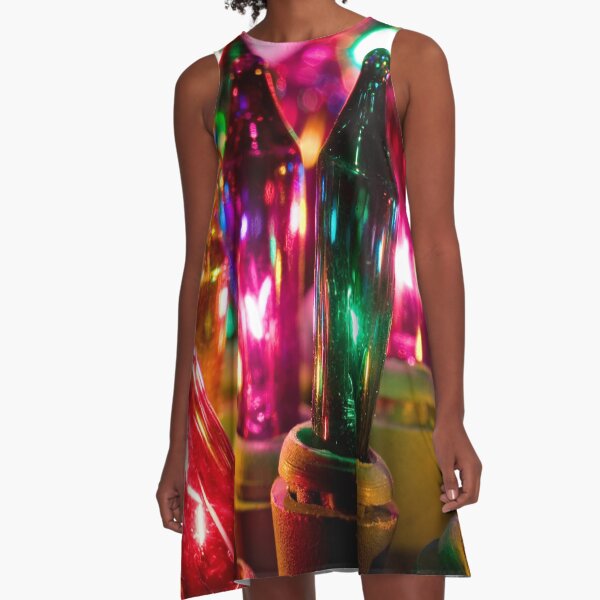 Item preview, Christmas Tree Costume Macro Multi Rainbow Christmas Lights Photography designed and sold by Sunny Collections.