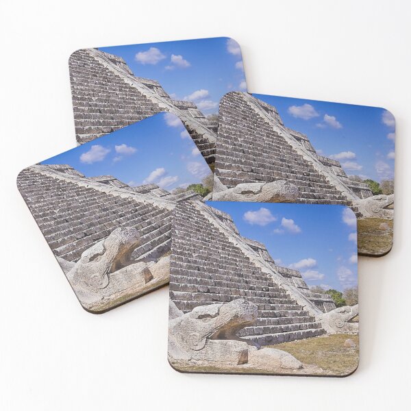Item preview, Stone Serpents at Kukulkán Pyramid Chichén-Itzá designed and sold by Travelways.