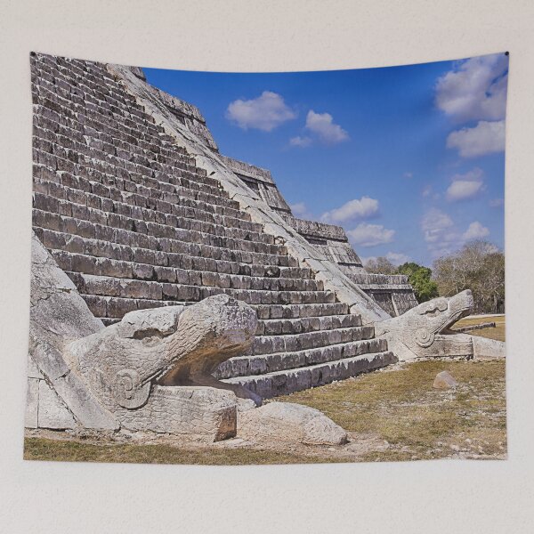 Item preview, Stone Serpents at Kukulkán Pyramid Chichén-Itzá designed and sold by Travelways.