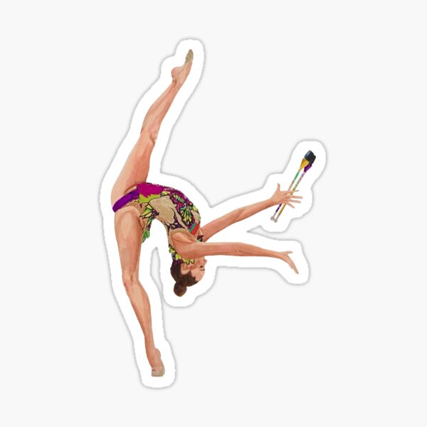 Rhythmic Gymnastics Anastasia Salos Clubs - Butterfly Sticker