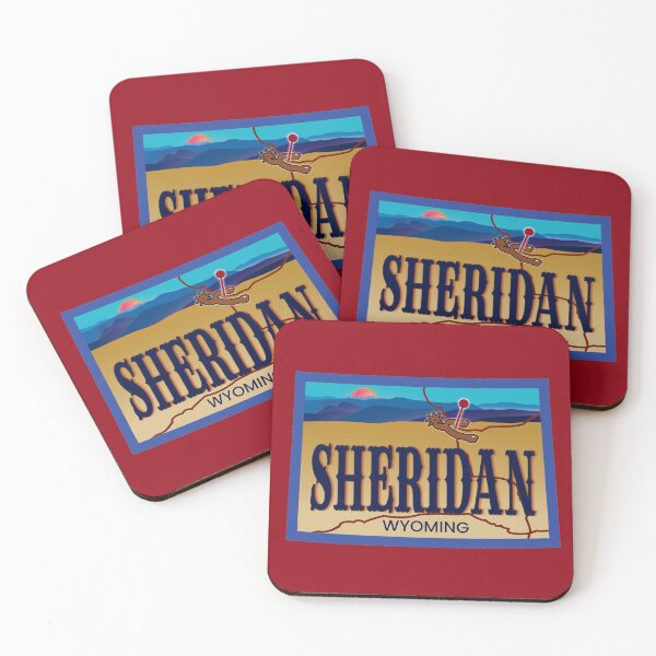 Artikelvorschau, Sheridan Wyoming Karte entworfen und verkauft von fairviewdesign.