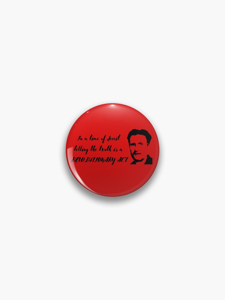 Thumbnail 1 of 3, Pin, In a Time of Deceit designed and sold by Rasos-Razor.