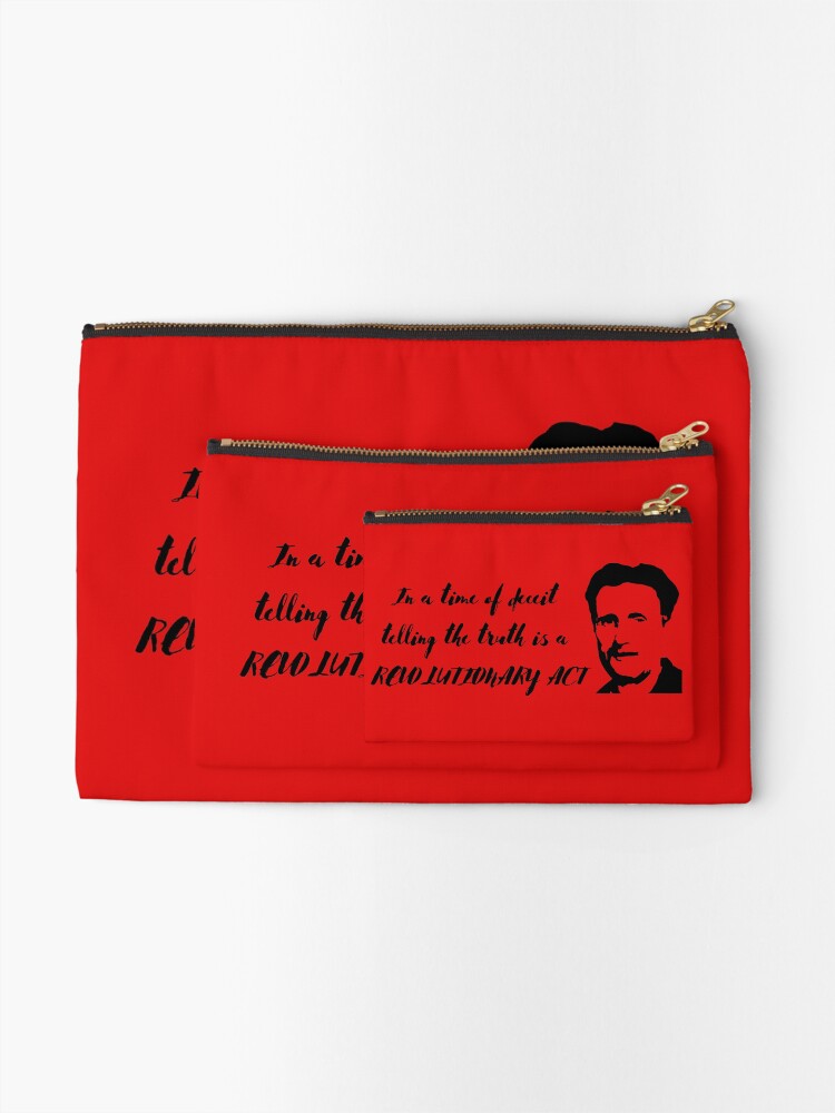 Thumbnail 2 of 4, Zipper Pouch, In a Time of Deceit designed and sold by Rasos-Razor.