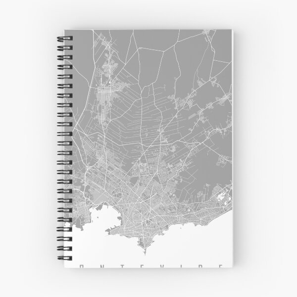 Aperçu de l'œuvre Montevideo map grey créée et vendue par mapsart.