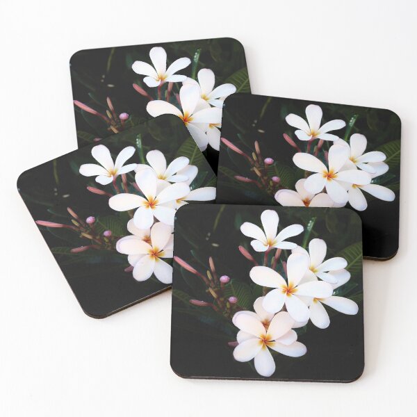 Item preview, White Plumerias designed and sold by Laurence Bruneau.