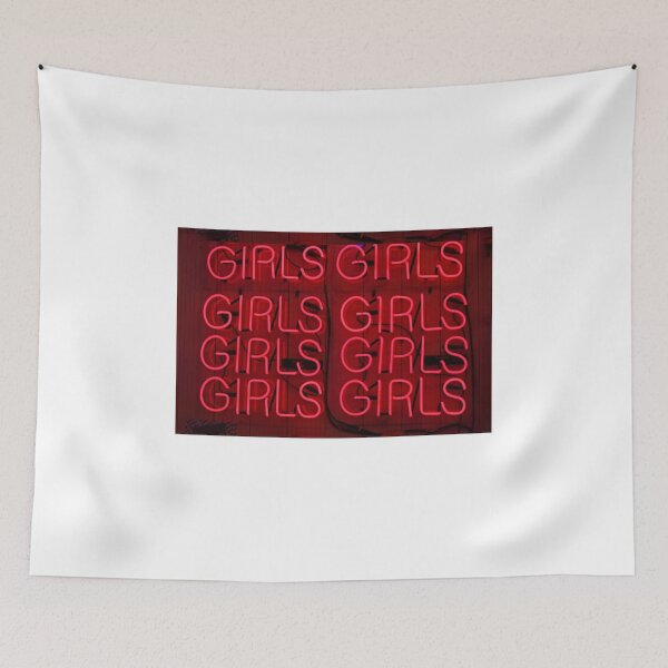 Item preview, Girls,girls,girls,neon sign, in red designed and sold by Local gifts from HotpixUK .