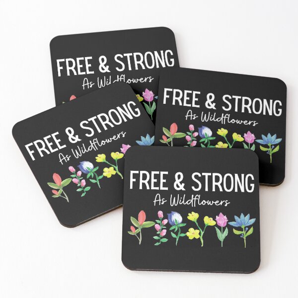Item preview, Botanical Floral Women Christmas gift, Free and Strong as Wild flowers- Inspiring Christmas gift designed and sold by AmazingEcraft.