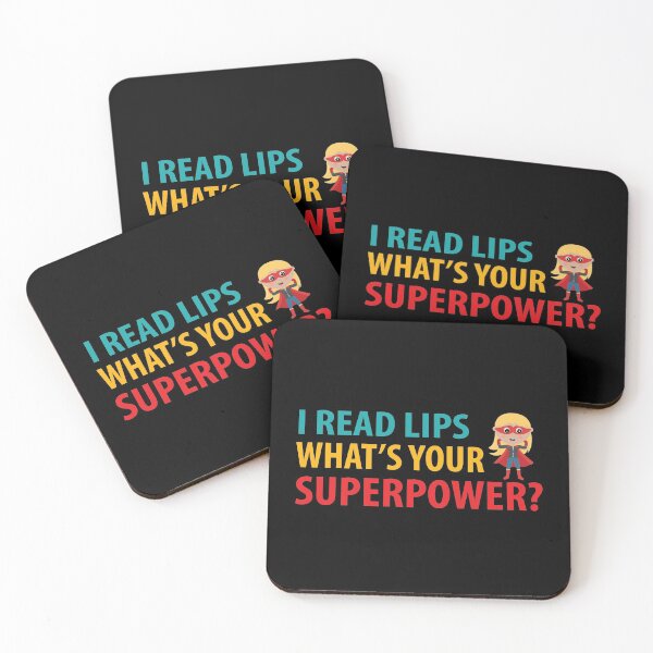 Item preview, I Read Lips Whats Your Superpower? Superhero designed and sold by TravelScientist.