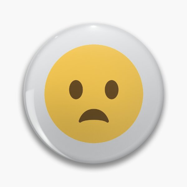 Item preview, Frowning Face With Open Mouth designed and sold by Stitchmoji.