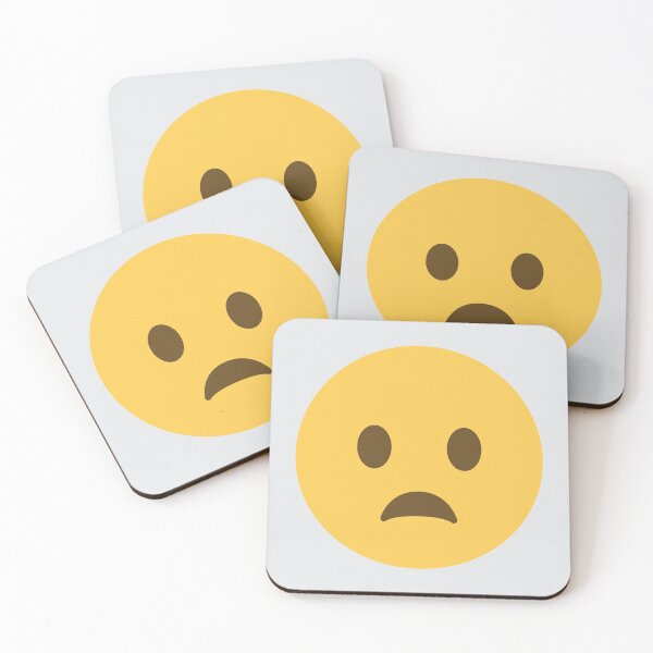 Item preview, Frowning Face With Open Mouth designed and sold by Stitchmoji.