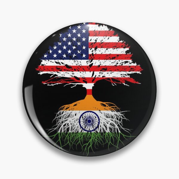 Item preview, India Roots, Indian American,  India USA Flags. US Naturalization Ceremony Gift  Present For Person From India  designed and sold by maindeals.