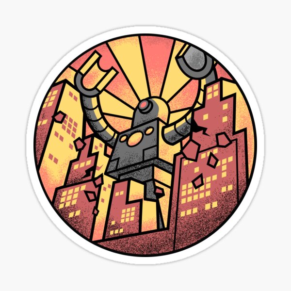 Item preview, Robot Attacks! designed and sold by artlahdesigns.