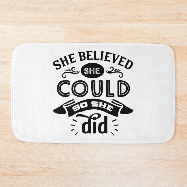 Item preview, She Believed She Could So She Did (Positive Believer) designed and sold by OneCherubim.